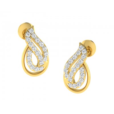 Caylin Diamond Earrings In Gold